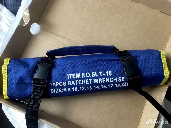 Набор ключей с трещоткой 10 шт 6-22мм