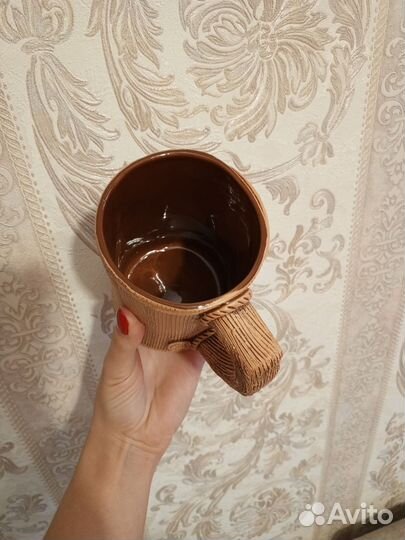 Глиняная кружка новая