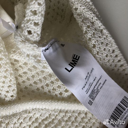 Комплект топ XS S лен юбка S lime новая