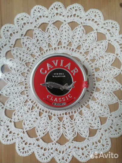 Банка от черной икры жестяная железная