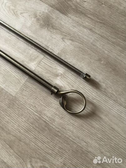 Карниз металлический двухрядный для штор настенный