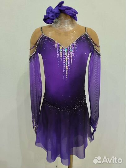 Платье для фигурного катания 122-134см