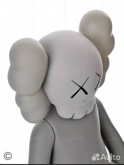 Medicom Тоу фигурка kaws 38см, темно серый цвет