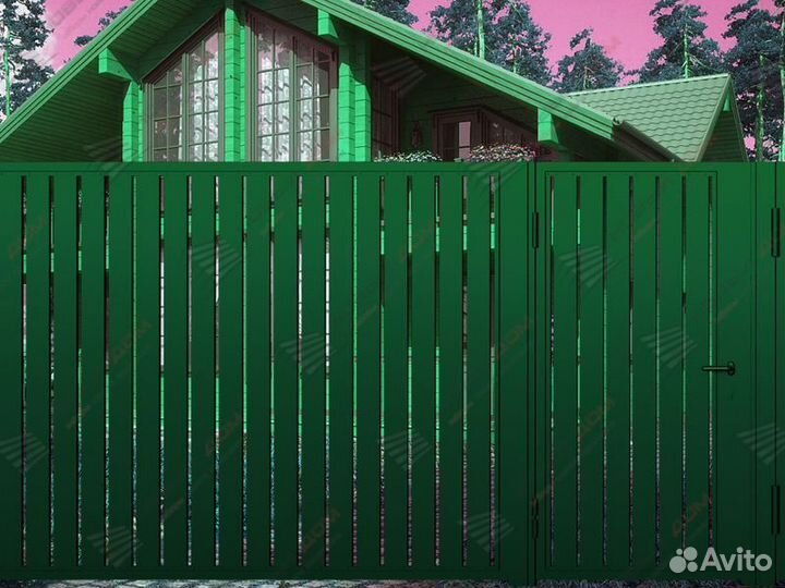 Забор из металла Классика