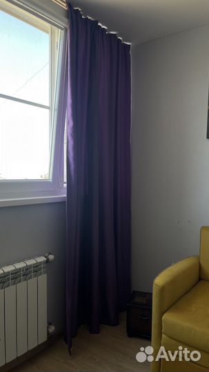 Штора фиолетовая
