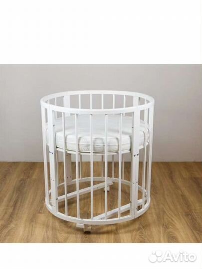 Детская круглая кроватка трансформер 7 в 1