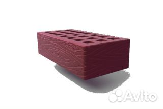 Облицовочный кирпич бордо дерево М-150-175