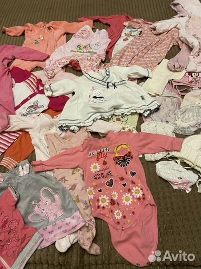 Пакет вещей для девочки от 0-3 лет
