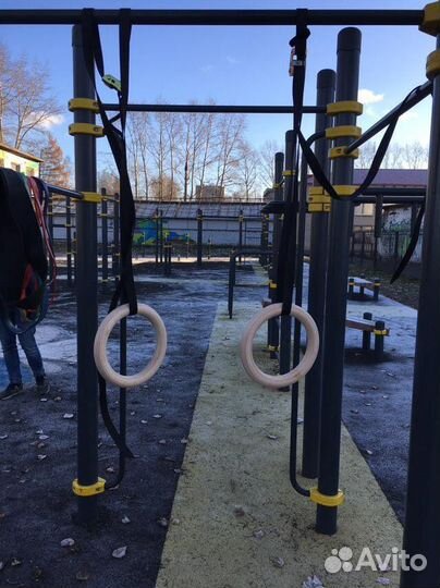 Кольца гимнастические на ремнях