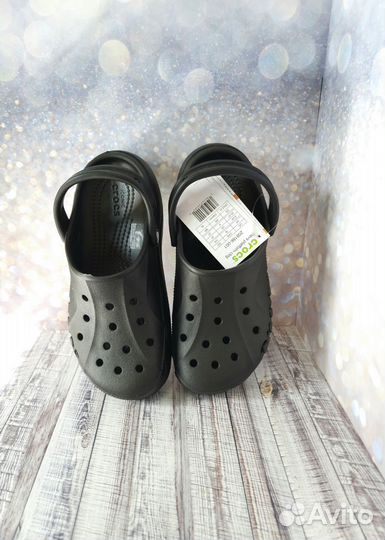 Crocs платформа артикул 208186 чёрный