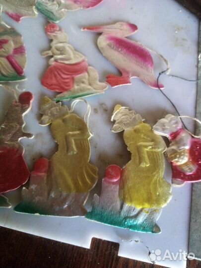 Елочные игрушки СССР картонаж