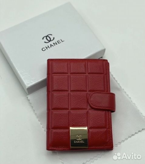 Обложка на автодокументы и паспорт Chanel кожа