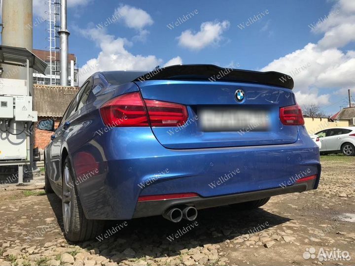 Спойлер BMW 3 F30 PSM с вырезом черный