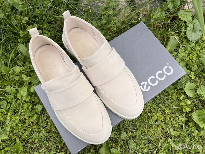 Слипоны Ecco 36 размер натуральная кожа