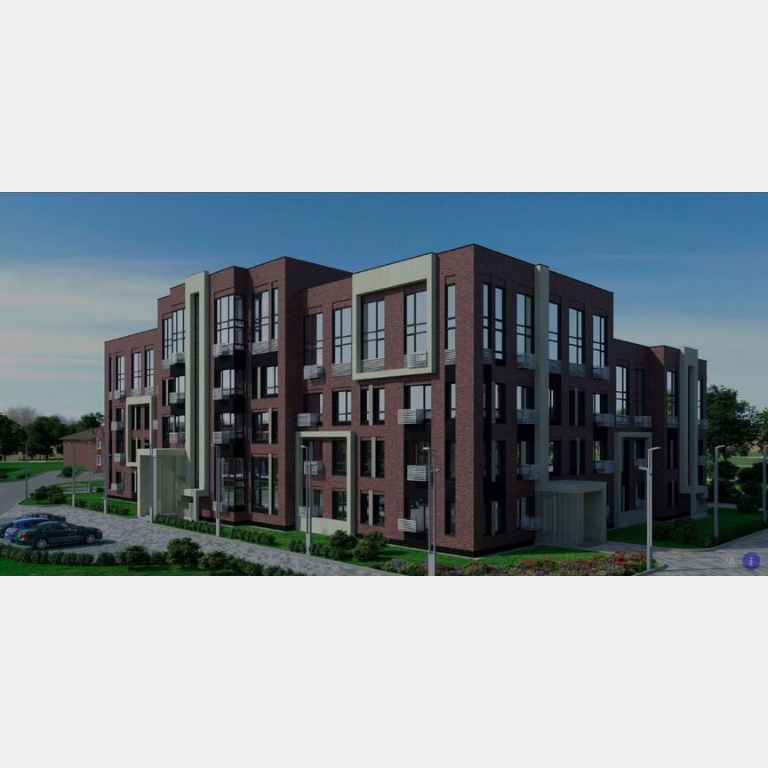 1-к. квартира, 43,1 м², 4/4 эт.