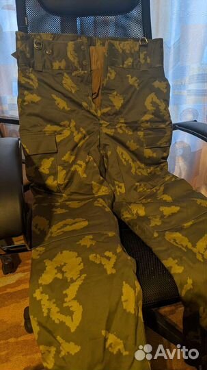 Ватные штаны камуфляж березка