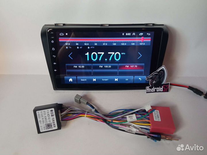 Магнитола на Андройде Mazda 3 bk