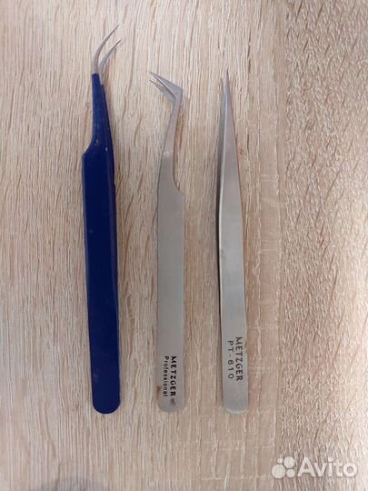 Для наращивания ресниц пинцеты палетки скотч