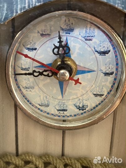 Часы настенные морские с кораблем