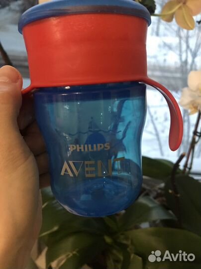 Чашка-непроливайка поильник-непроливайка avent