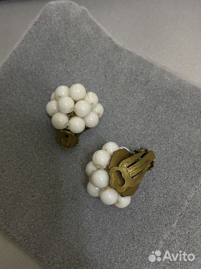 Винтажные серьги клипсы