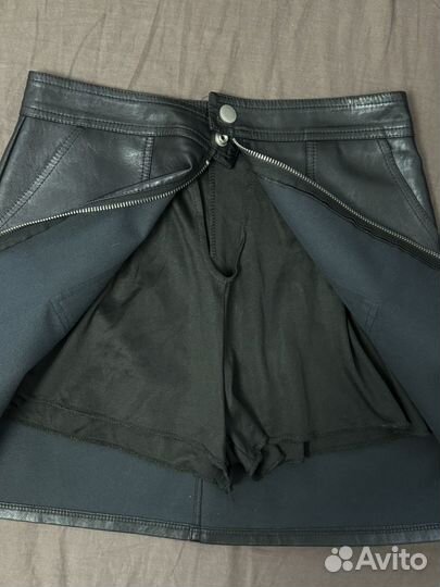 Юбка из эко кожи