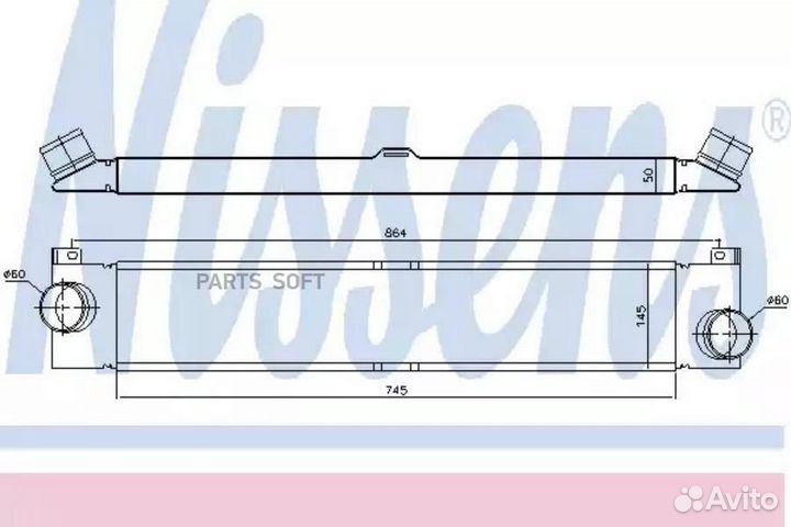 Интеркулер fiat ducato 30 (2007) 2.2 multijet