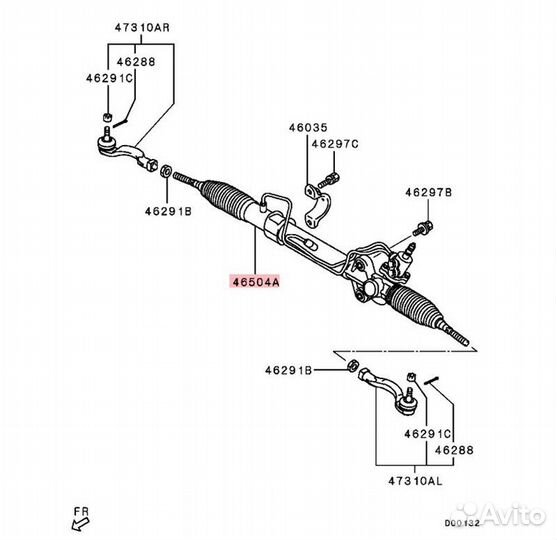 Б/У Рулевая рейка В хорошем состоянии, оригиналnnУ