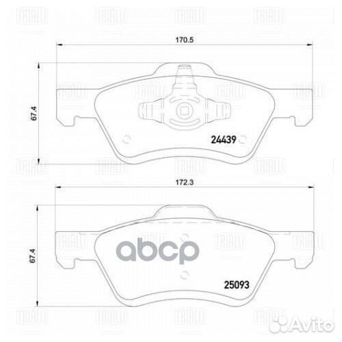 Колодки торм. для а/м Mazda Tribute (00) /Ford