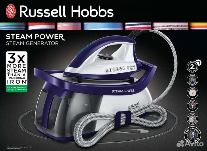Утюг парогенератор Russel Hobbs Steam Pow 24430-56
