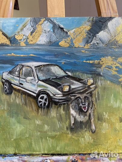 Интерьерная картина маслом на холсте