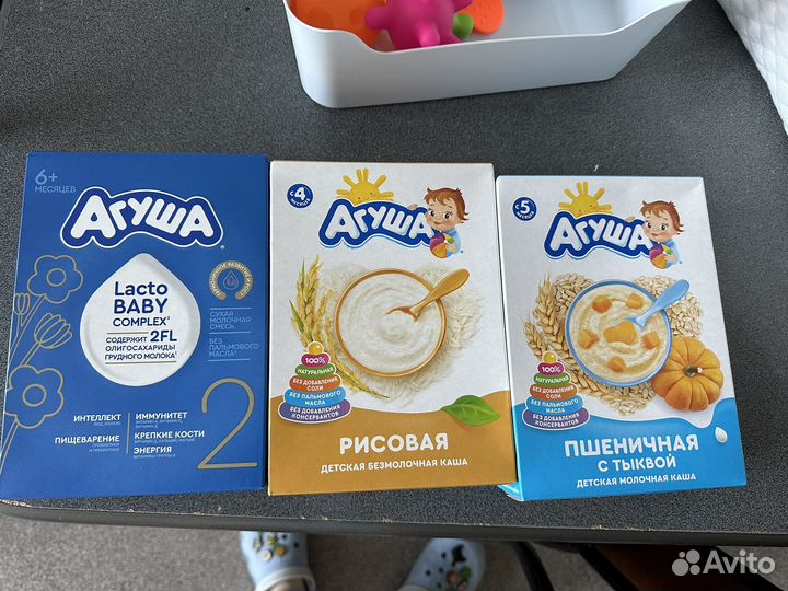 Агуша смесь и каши