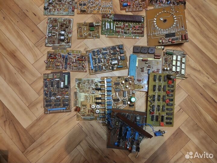 Платы с радиодеталями. СССР. 35 штук