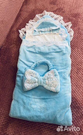 Конверт на выписку плюшевый