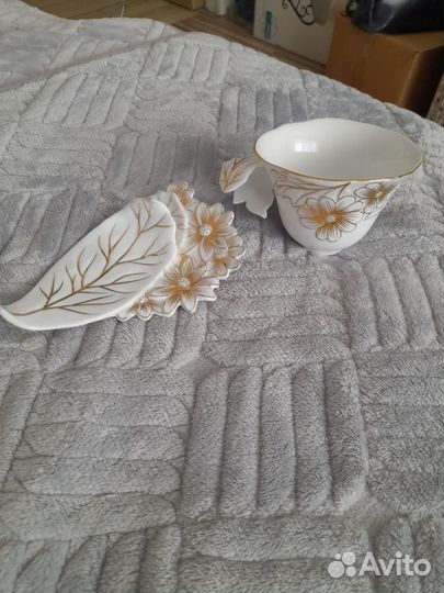 Чайный набор - чашечка на подставке