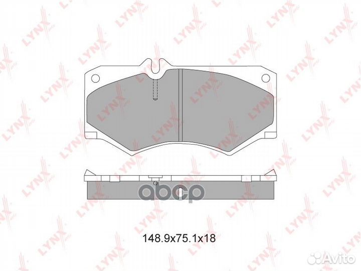 Колодки тормозные дисковые перед BD5335 LYN