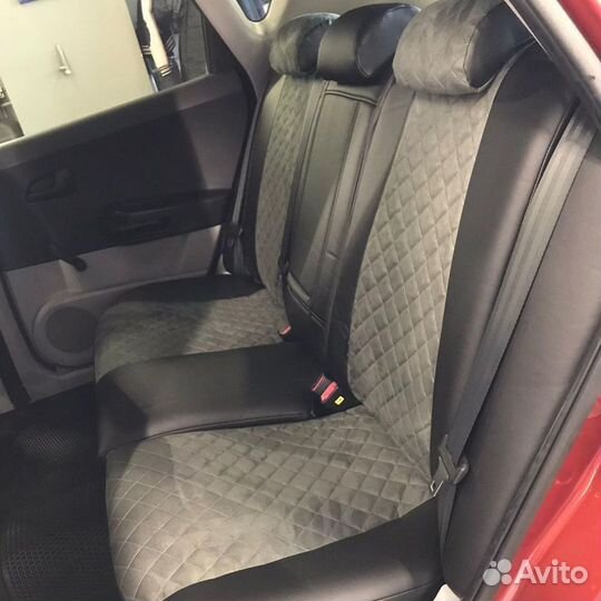 Чехлы Автопилот Ceed1 07-12 Черн с Сер альк ромб