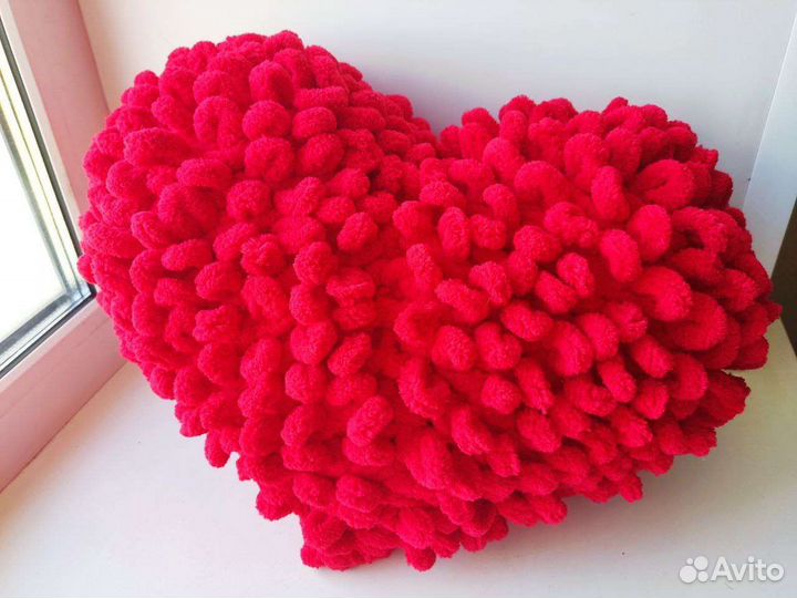 Подушка Сердце ручной работы