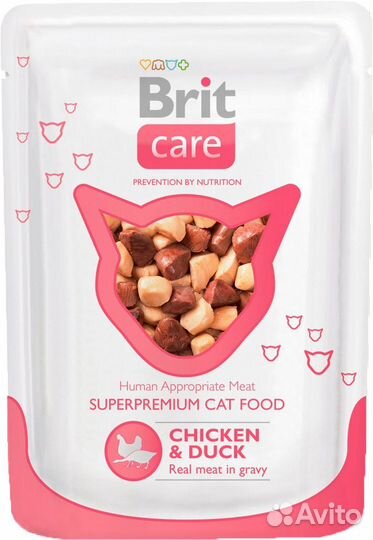 80 г, Brit Care Chicken & Duck (пауч)