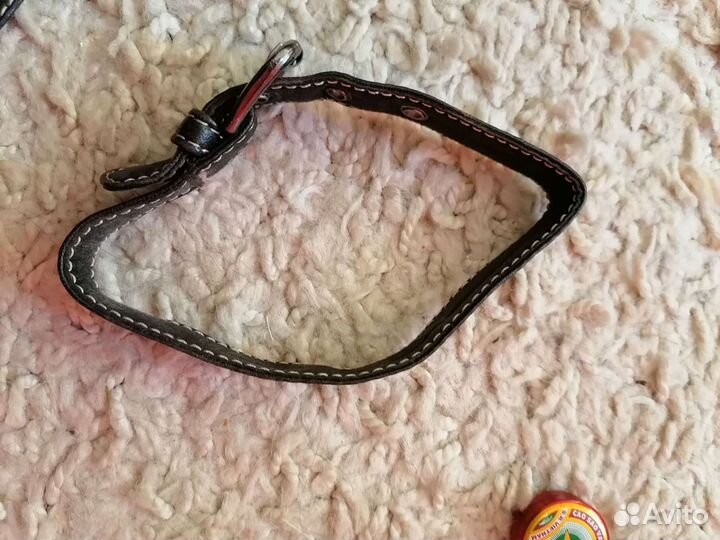 Ошейник мягкий кожа натуральная