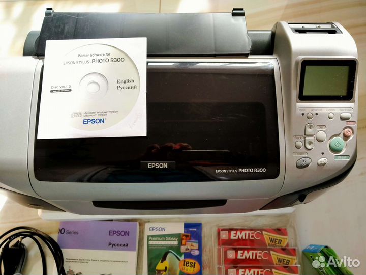 Цветной струйный принтер epson stylus, photo R300