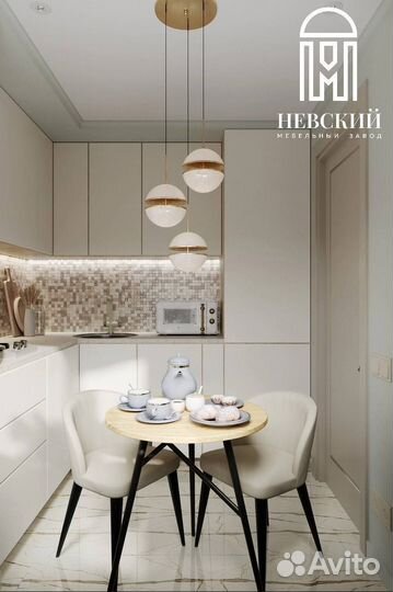 Кухонный гарнитур прямой под потолок