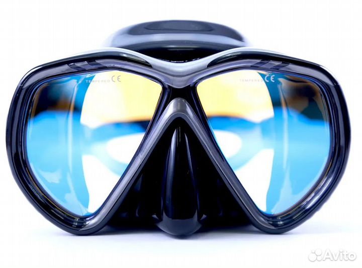 Набор для подводной охоты маска и трубка Вуокса Bk