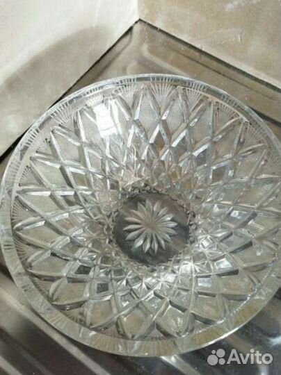 Салатник конфетница ваза СССР хрусталь