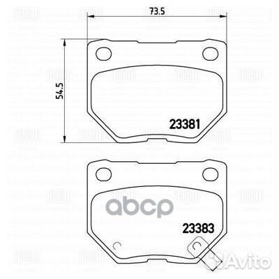 Колодки торм. для а/м Subaru Impreza (GG/GD) (0