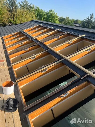 Остекление деревянными окнами