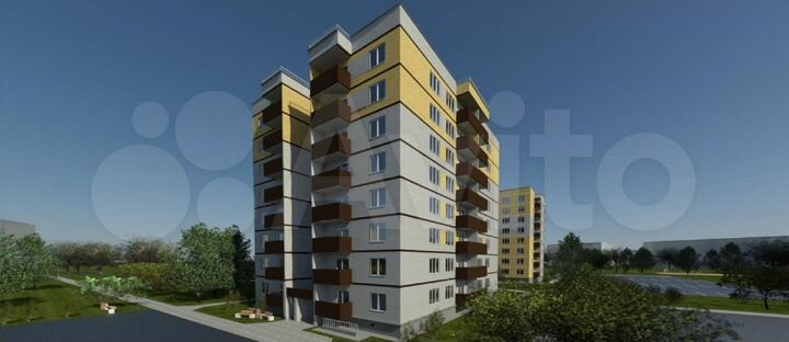 3-к. квартира, 73,3 м², 8/9 эт.
