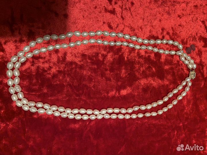 Бусы из натурального жемчуга