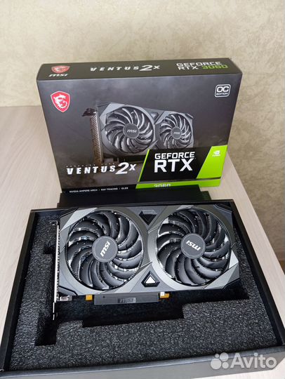 Новая MSI nvidia GeForce RTX 3060 ventus 2X OC 12G