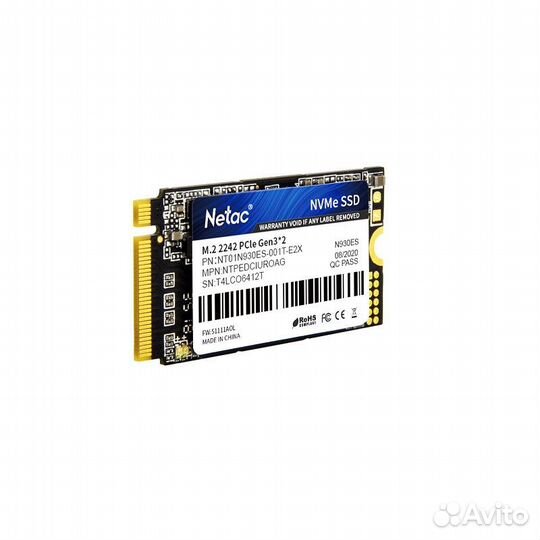 SSD netac 256Gb NT01N930ES-256G-E2X